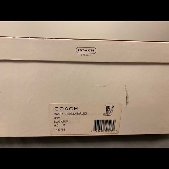 COACH Suede & Shearling Boot - Mandy - Picture 9 of 10